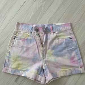 Brand new never worn tie dye shorts
